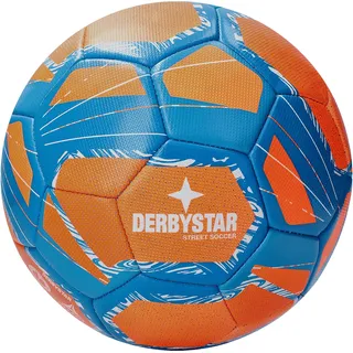 derbystar Street Soccer Fußball orange/blau/weiß 5