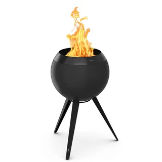 höfats MOON 45 Feuerschale mit hohem Fuß All Black