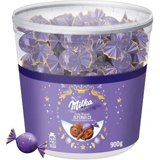MILKA Feine Kugeln Alpenmilch (900g) Klarsichtdose