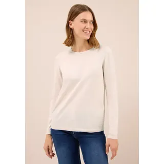 Cecil Damen 3015619 Basic Pullover, oat milk beige melange, M