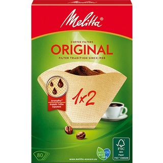 Melitta 1x2 Original Kaffeefilter naturbraun 80 St.