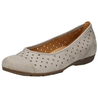 Gabor Damen Klassische Ballerinas, Frauen Flats,Ballerina-Schuhe,Ballett-Schuhe,Ballet-Flats,flach,Ausgehschuhe,Abendschuhe,leinen,41 EU / 7.5 UK - 41 EU