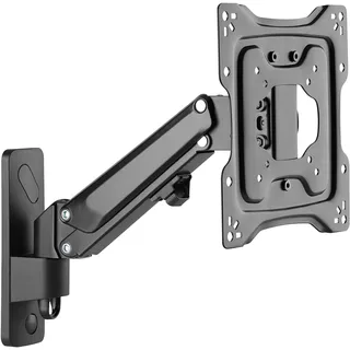 Ricoo TV Wandhalterung Fernseher Halterung Gasfeder Schwenkarm für 23-43 Zoll Fernsehhalterung für Wand S4322 Höhenverstellbar Schwenkbar Neigbar Flach Curved Fernseh-Arm bis 23-Kg & VESA 100 & 200
