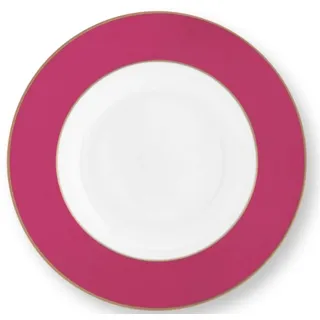 PIP STUDIO 51001355 Chique Suppenteller gold-pink 23,5 cm (1 Stück)