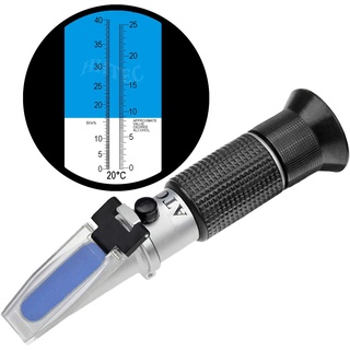 HHTEC Winzer Refraktometer potentielle Alkoholgehalt, Alkohol: 0-25% Zucker: 0-40% mit ATC für Weinbrauen Bierbrauen Traubenmost Brix zur Messung des Zuckeranteils um besseren Wein zu herstellen.