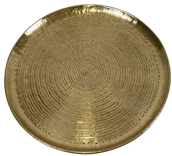 Tablett Circulo Ø 58cm Aluminium gold