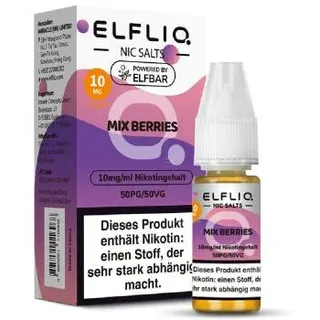 Elfbar ELFLIQ Mix Berries NicSalt Liquid 10ml / 20mg
