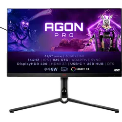 AOC AG324UX 31,5 Zoll UHD 4K Gaming Monitor 1 ms Reaktionszeit 144 Hz
