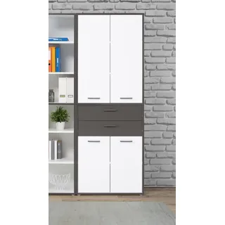 Forte Aktenschrank 4-trg. Keflavik Dekor Weiß
