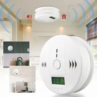 Co Melder Alarm Kohlenmonoxid Gasmelder Rauchmelder Gaswarner lcd Anzeige Kohlenmonoxidmelder Brandschutz co Sensor - Swanew