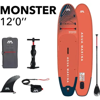 Aqua Marina Monster 12'0" iSUP Board Set aufblasbar Stand Up Paddle, 12