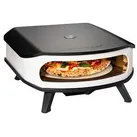 Cozze Pizzaofen Rotate 42 cm (17"), mit Thermometer inkl. rotierendem Pizzastein, ca. B61/H31/T61 cm, Weiß