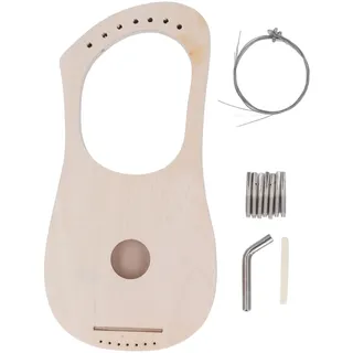 Musikalisches Lyra-Harfen-Set aus Lindenholz mit 7 Saiten für Künstlerische Schaffenskraft und Familienzusammenhalt