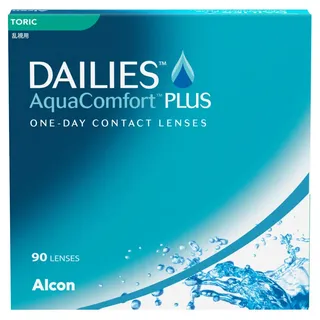 Alcon Dailies AquaComfort Plus Toric 90er / / 14.4 DIA / 0.00 DPT / -0.75 CYL / 90 Stück, BC 8.8 mm mm -00.75 ACHSE 90 / +00.00