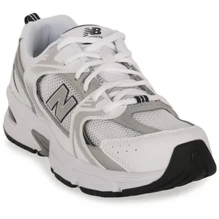 White/Natural Indigo/Silver Metallic 39