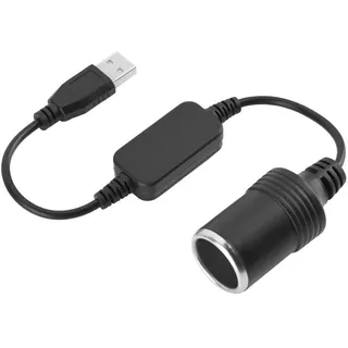 Odipie - usb auf Zigarettenanzünder Adapter, usb Anschluss auf 12 v Auto Weiblicher Stromwandler, Geeignet für