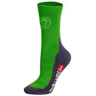 TROLLKIDS Kinder Wandersocken Mid Cut Beere rosa 23/26