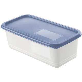 Rotho Domino 3 x 1,2 l blau Frischhaltedose Kühlschrankdose
