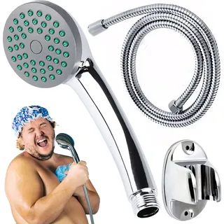 Duschkopf Set Hochdruck Duschbrause Wassersparend Universal Duschköpfe Hochdruck Duschkopf Handheld Handbrause Massagefunktion Mit 1.5m Schlauch R...