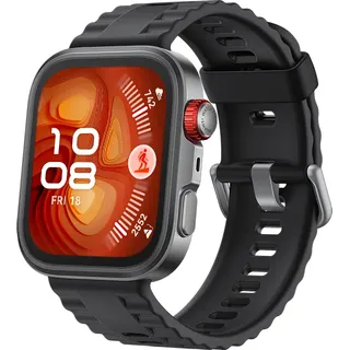 Schwarz Flourelastomerarmband Schwarz