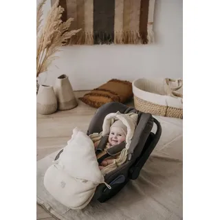 Kaiser Fleece-Fußsack Jersey Hood für Babyschalen und Babywannen - Vanille Ice