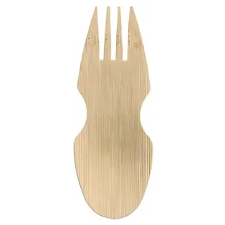 Papstar Fingerfood-Göffel 8,5 cm 50 St. Natur