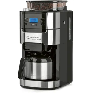 Barista Kaffeemaschine mit Mahlwerk + Thermokanne 1000 W edelstahl/schwarz