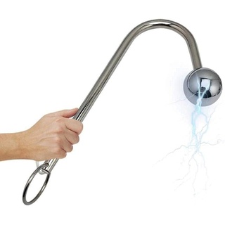 Elektro Shock Elektrostimulation Massager Prostata/anal/butt Plug Haken Analhook Mit Regler Edelstahl Stimulator Vaginaldildo/analdildo Bdsms Extrem Folter Sexspielzeug Für Frauen Männer Paare ( Color