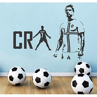 Real Madrid Cristiano Ronaldo Cr7 Fußball Wandaufkleber Wandkunst Dekor Für Wohnzimmer Kinderzimmer Wandtattoo Größe:57 * 65cm