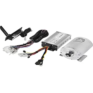 Vevor Mophorn Elektrischer Gleichstrommotor 1800 W 48 V Gleichstrommotor mit Controller bürstenloser Motor, Kabelfernbedienung, Pedalbeschleuniger Go-Kart
