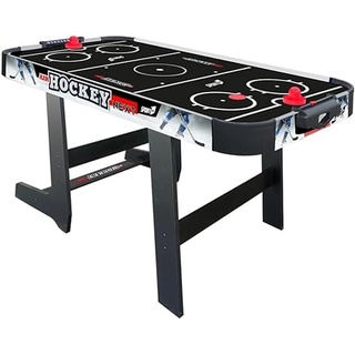 Sport1 Air Hockey Next Vertikaler Klapptisch Air Mini mit Lüfter 12 V Platzsparender Air-Hockey-Tisch Maße 121 x 60 x 76 cm 2 Griffe und 2 Scheiben inkludiert mit integrierter Punktezähler.