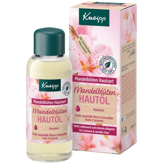 Kneipp Hautöl Mandelblüten Hautzart - hochwertiges Mandelöl mit reichhaltiger Sheabutter, Sonnenblumenöl & Vitamin E - natürlicher Pflegeöl-Komplex - für trockene & sensible Haut - 100ml (1er Pack)