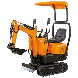 Scheppach Garten-Multifunktionsgerät IXES by Scheppach Mini-Bagger IX-MNB815 inkl. Baggerdach Benzin, Dach ist im Lieferumfang enthalten orange|schwarz