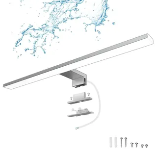 DILUMEN LED Spiegellampe Bad 50cm 1200lm Spiegelleuchte 15W Badleuchte Neutralweiß 4000k,Spiegellampen Spiegel Badezimmerschrank 230V,Badspiegelleuchten Badezimmerspiegel IP44