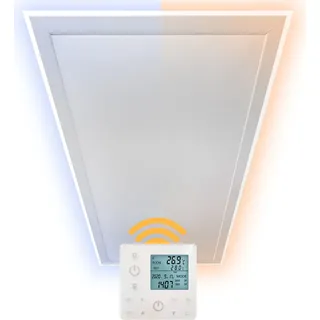 Heidenfeld Infrarot-Deckenheizung HF-HP500 mit Licht 800 W