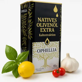 Ophellia , Extra Virgin, Olivenöl 4L, olivenöl griechenland, Olivenöle