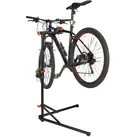 Relaxdays Fahrrad Montageständer, Lenkerhalter, klappbarer Teleskop Wartungsständer, Rahmen 25-40 mm, bis 30 kg, schwarz