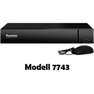 MK Digital Netzwerk Video Rekorder 9 Kanal NVR Recorder H265 für IP Netzwerk Kameras Full HDTV - Schwarz