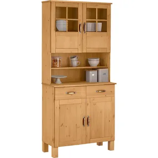 Home Affaire Küchenbuffet »Alby«, Breite 85 cm, 2 Glastüren, beige