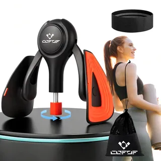 Oberschenkeltrainer, 15-70 lbs Beckenbodentrainer für Frau, Multifunktionaler Gesäßtrainer, Po Trainer mit Resistance Bands, Beinpresse für Zuhause, Beckenboden Trainingsgerät zum Formen (Black)