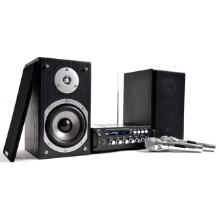 Musikanlage Karaoke Party Lautsprecher Verstärker Amplifier Endstufe Boxen Mikrofone LTC Set Karaoke-Star 4