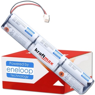 kraftmax Akku für Velux Solarfenster Dachfenster Rollladen 10,8V / 2900mAh NiMH mit Kabel und Stecker 946933