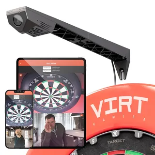Target Darts Virt Dartboard Kamera System | Virt Cam für Dartscheibe, Dart-Kameras für Live-Darts, Interaktives Dartspiel mit DartCounter App, Corona Light Kompatibilität