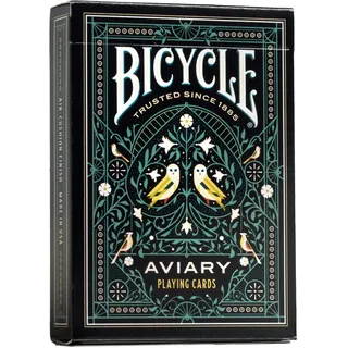 Bicycle 22580009 Aviary Creatives Spielkarten – Hochwertiges Design Kartenspiel/Rommee Karten, Pokerkarten, Zauberkarten/Kartendeck mit aufwendigen Illustrationen/besondere Geschenkidee, blaugrün