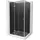 Roma kippbare Duschabtrennung 120 90 Graphit Chrom Duschwanne Flat Weiß 854-120-090-01-40-4010