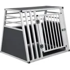 Hundebox Transportbox Hundetransportbox Alu Reisebox Gitterbox Box L 80 x B 65 x H 65 cm 0007LL