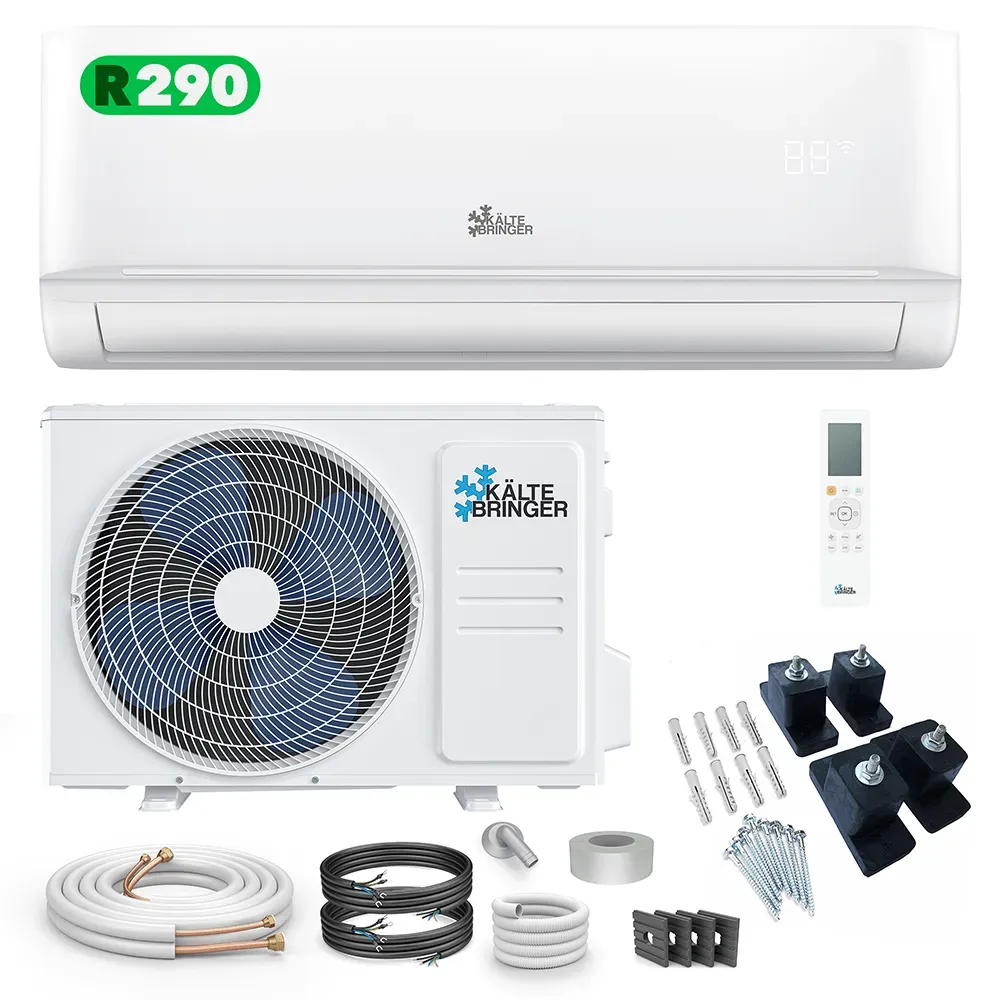 Kältebringer® R290 Split Klimaanlage 12.000 BTU (3,5kW) Komplettset (A+++)