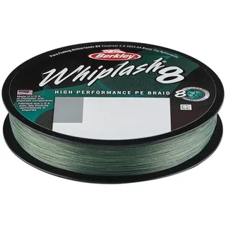 Berkley Whiplash8 Angelschnur, Superline, Raubfischangeln, Hecht, Barsch, Zander, Forelle, Unisex, Moosgrün, 0,06 mm, 10,7 kg, 10,4 kg, 165 m
