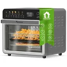 TurboTronic Multi-Smart-Ofen - 19in1 Heißluftofen & Heißluftfritteuse 2100W Power 34L bis 1kg Pommes Backofen mit Dörrfunktion 40-230°C Grill Airf