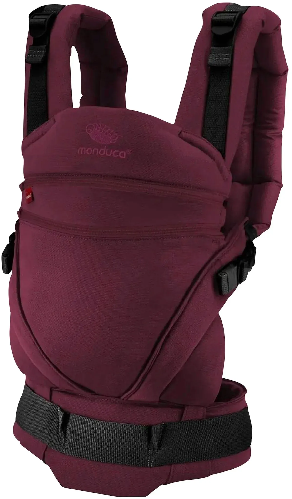 manduca® XT Babytrage, 3 Tragepositionen, dunkelrot